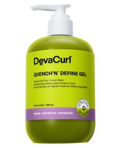 DevaCurl QUENCH’N DEFINE GEL Strong Hold Non-Crunch Styler 12 oz