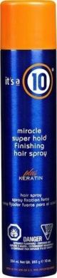 It's a 10 Miracle Super Hold Finishing Hair Spray Plus Keratin 10 oz