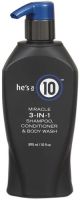It's a 10 He's a 10 Miracle 3-in-1 Shampoo, Conditioner & Body Wash 10 oz
