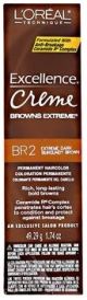 L'Oreal Excellence Creme Permanent Hair Color 1.74 oz - BR2 Dark Burgundy Brown